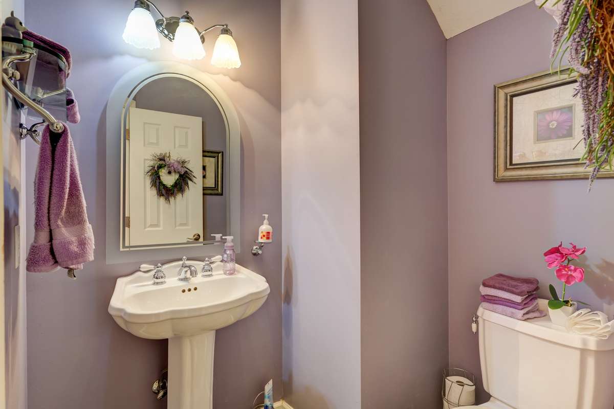 downstairs half bath