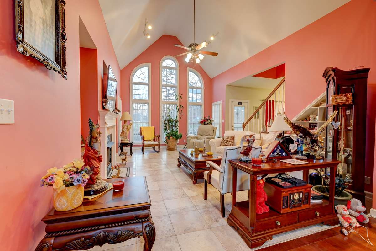 downstairs family room
