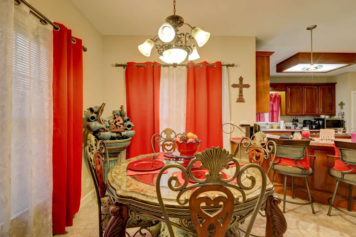 another view of breakfast area
