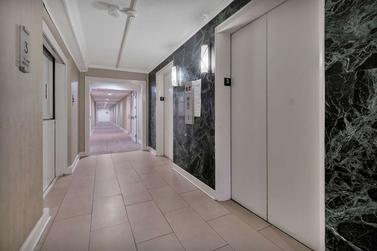 2 elevators and a service elevator