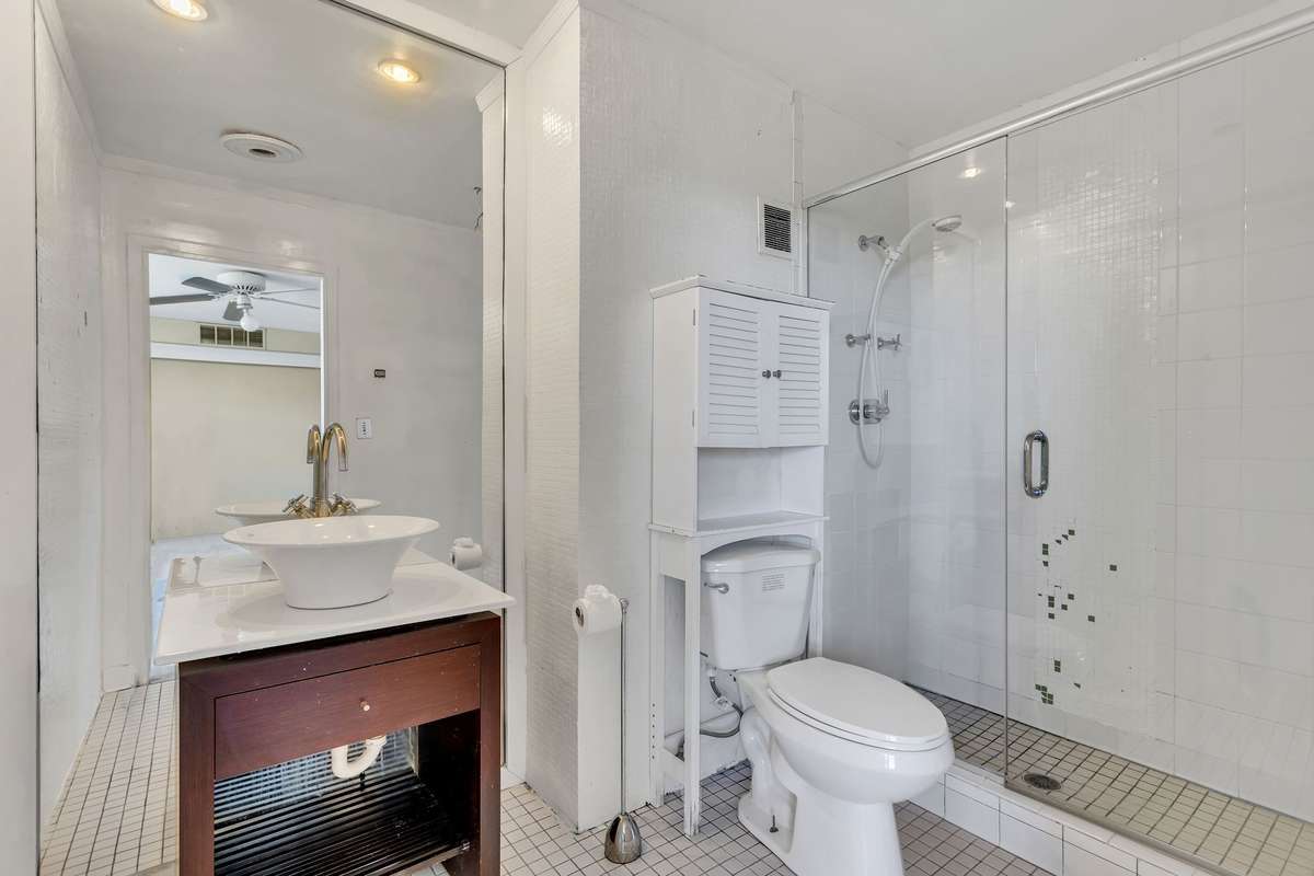 Primary Bathroom with walk-in shower.