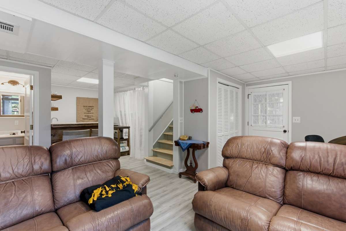 Bonus room in the basement.