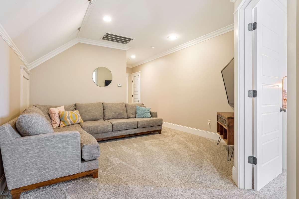 The upstairs media space that separates the two huge bedrooms upstairs...