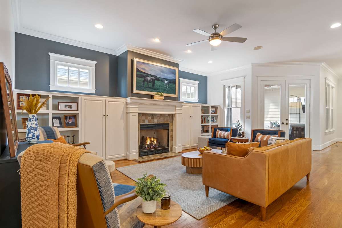 Family room area on your left...