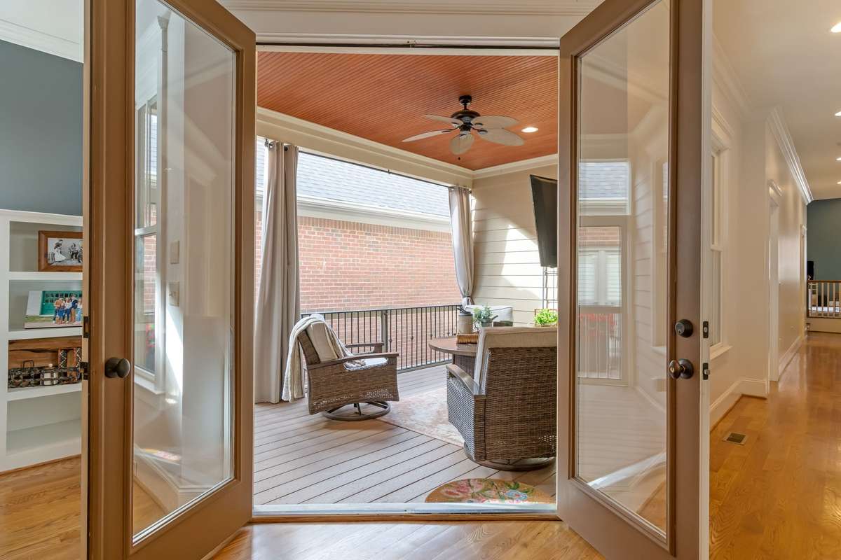 Easy access to the screened-in porch to extend your living space outside...