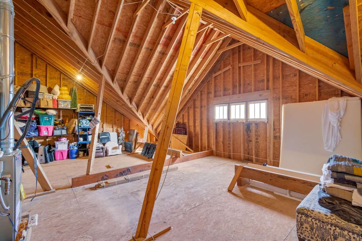Although the closets are extremely large in this home, don't overlook the walk-in attic storage space....futuere expansion space if you like!