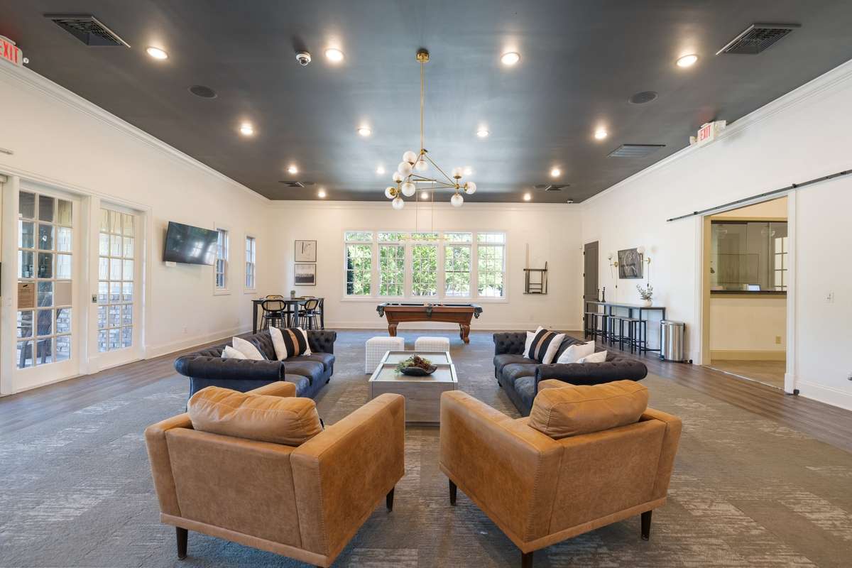 Another view...notice the pool table and TV's on each end of the room....also used when you need a quiet space to work away from home for a minute...come on down!
