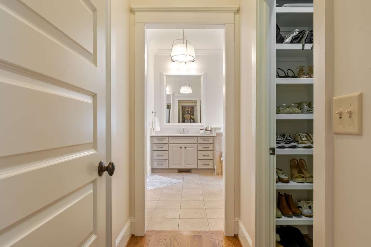 Hall to closets and bath...