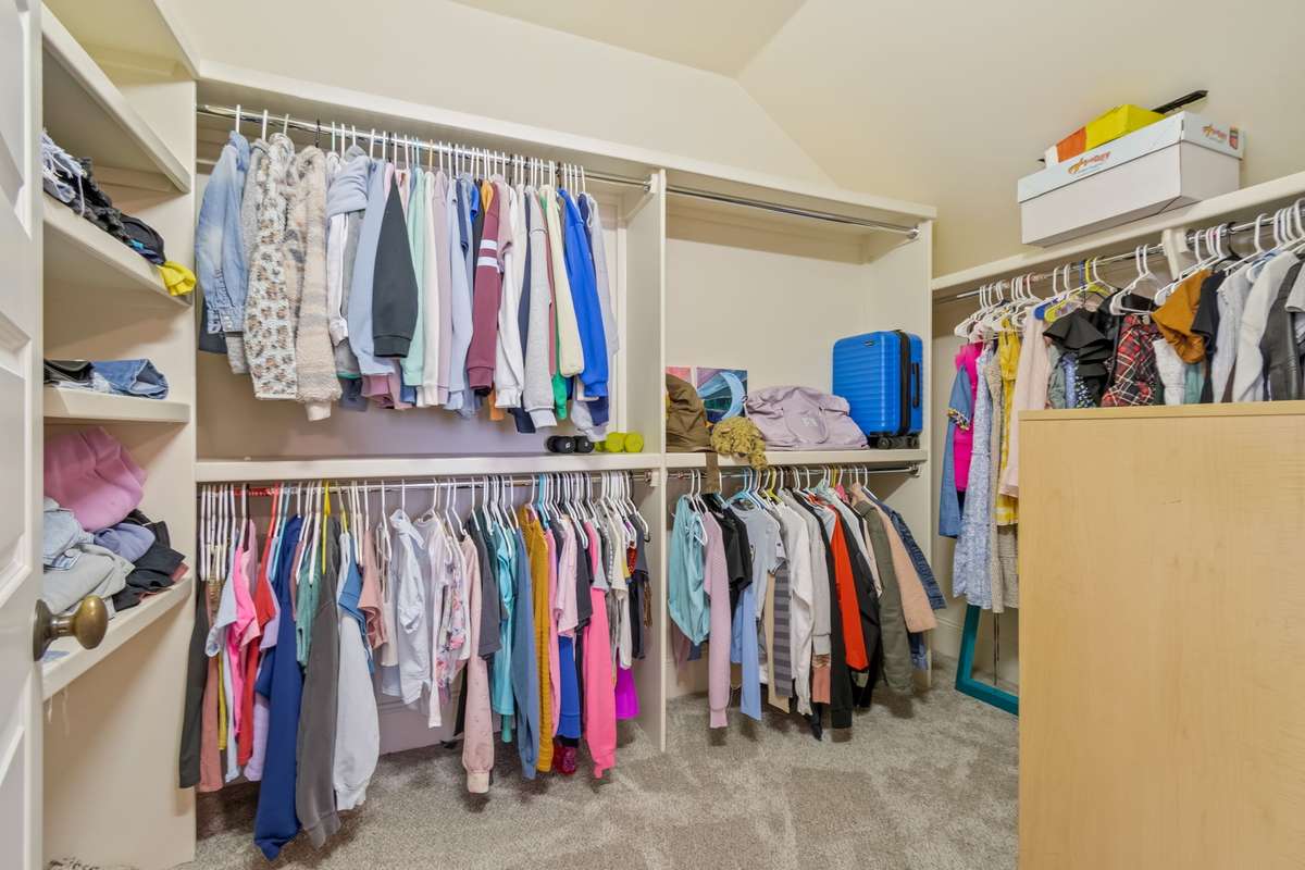 Large walk-in closet....