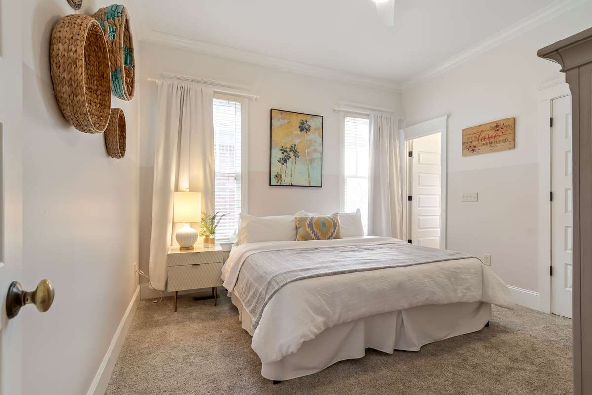 This second ensuite on main currently hosts a king size bed for guests with a walk-in closet and bath...
