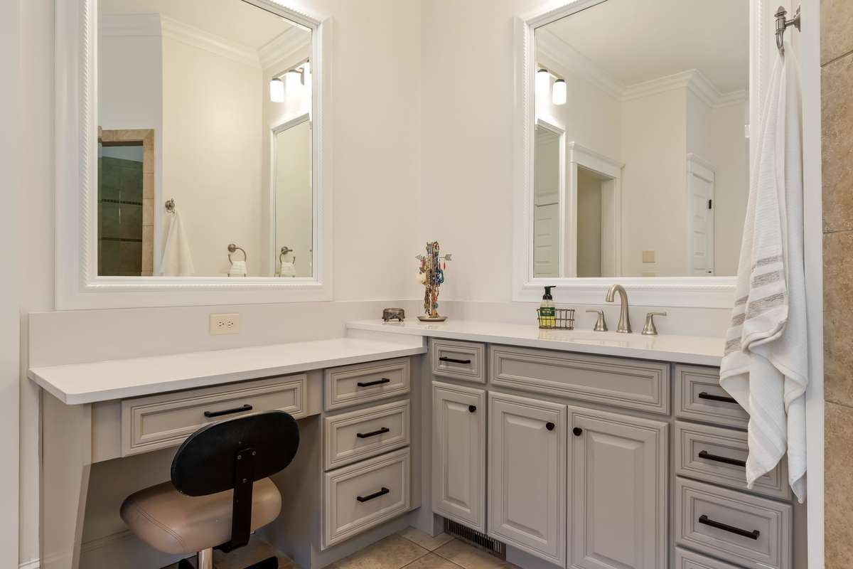Makeup vanity included as well...