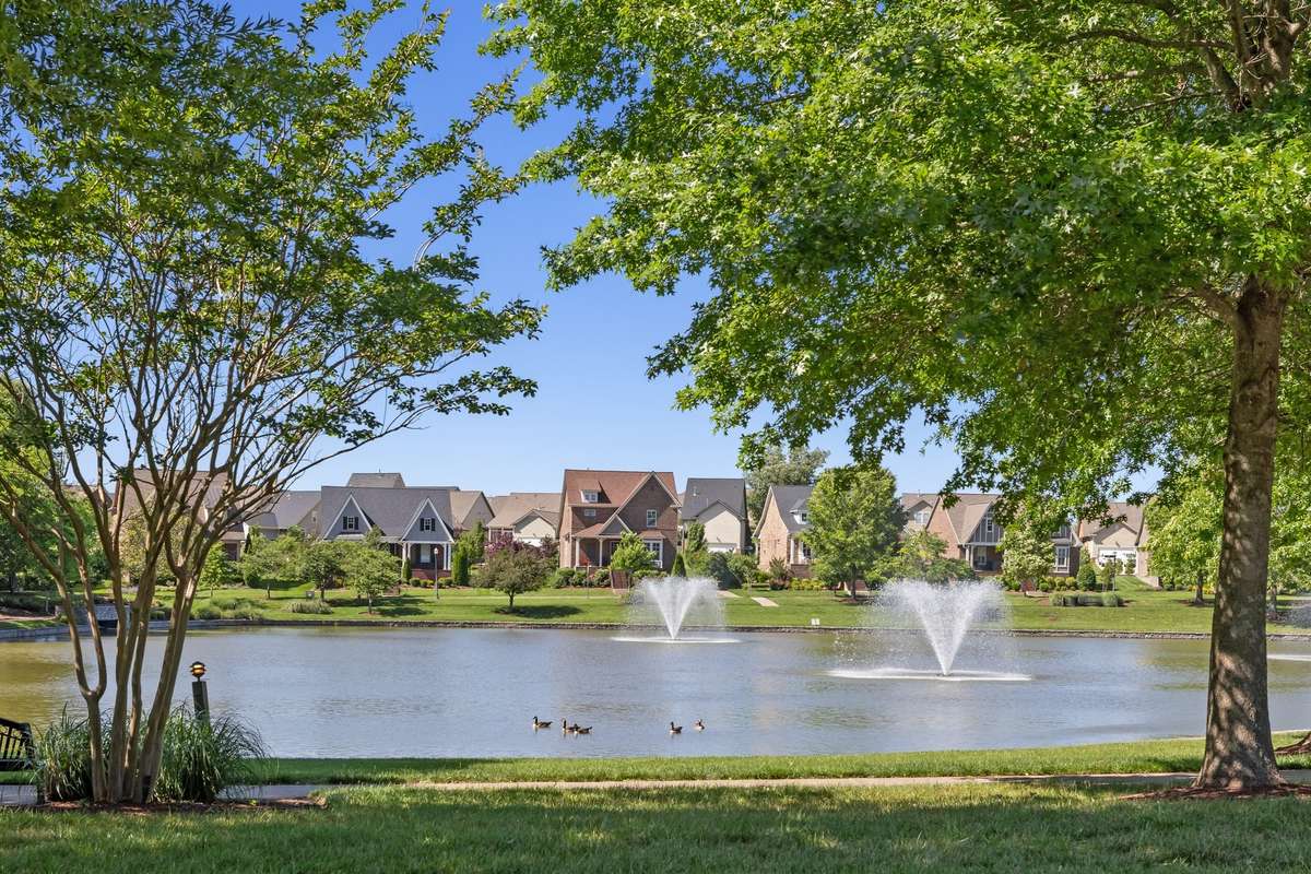 The lake is so tranquil on most days and its surrounded by a sidewalk for your strolling pleasure, as well as a firepit for evenings and smore's!