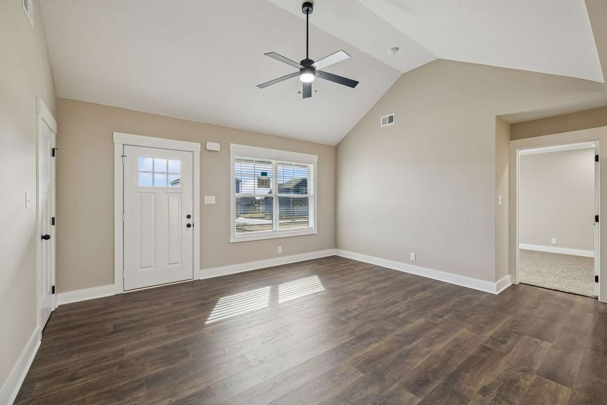 Sample pictures from a previous build showing the Carter Floor Plan.  Materials and colors are subject to change without notice.