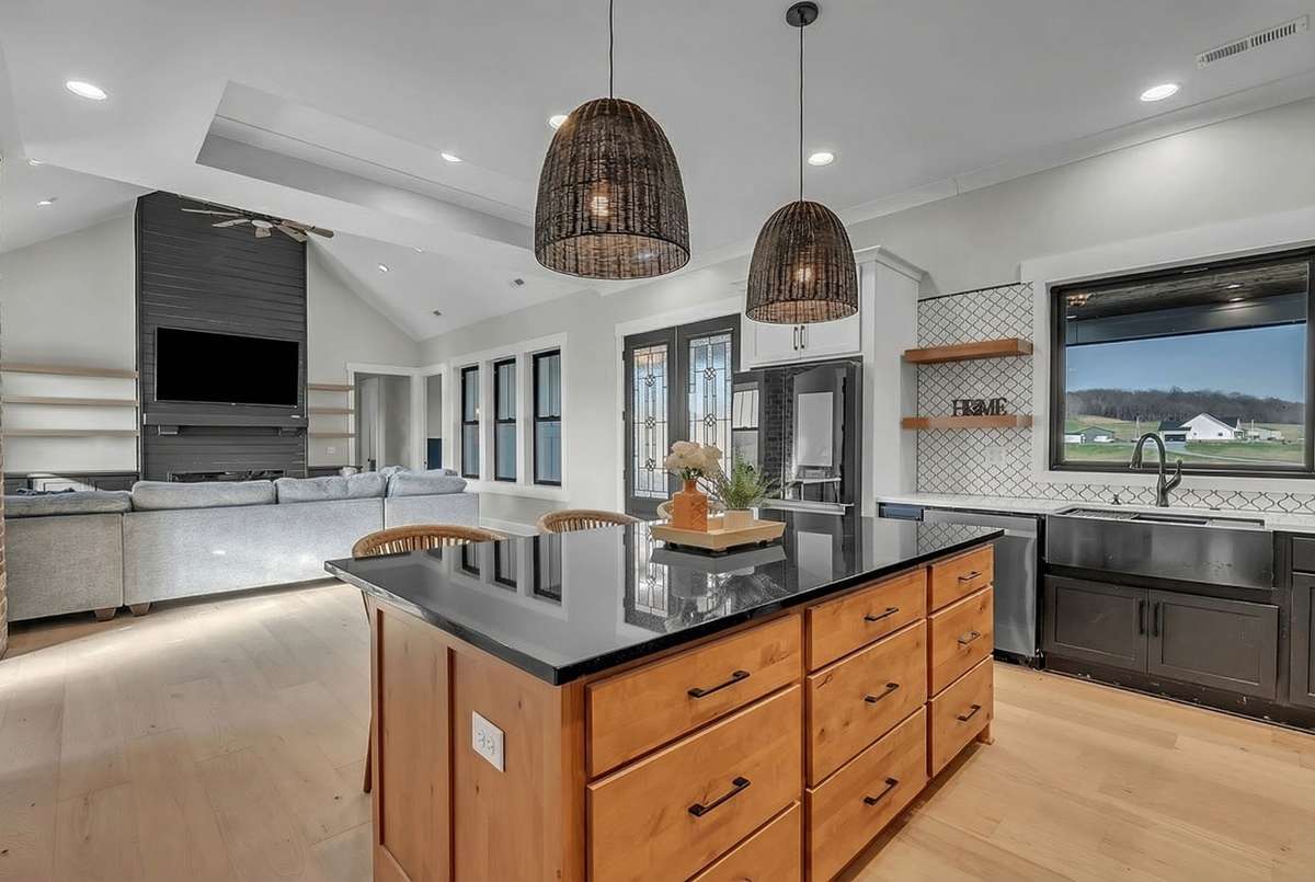 Your large kitchen also has an island - perfect for preparing meals or entertaining guests.763 Thompson Creek Rd. Shelbyville, TN 37160