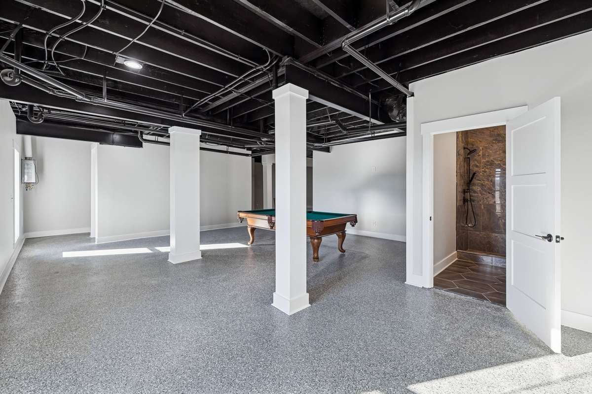 This expansive basement space provides endless opportunities for entertainment. 763 Thompson Creek Rd. Shelbyville, TN 37160