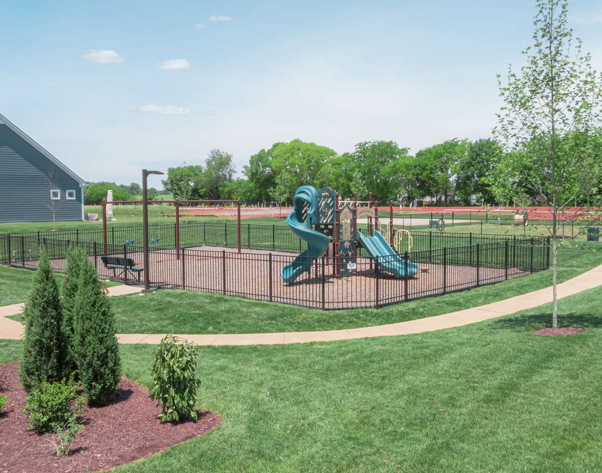 Neighborhood Playground provides fun for all ages.
