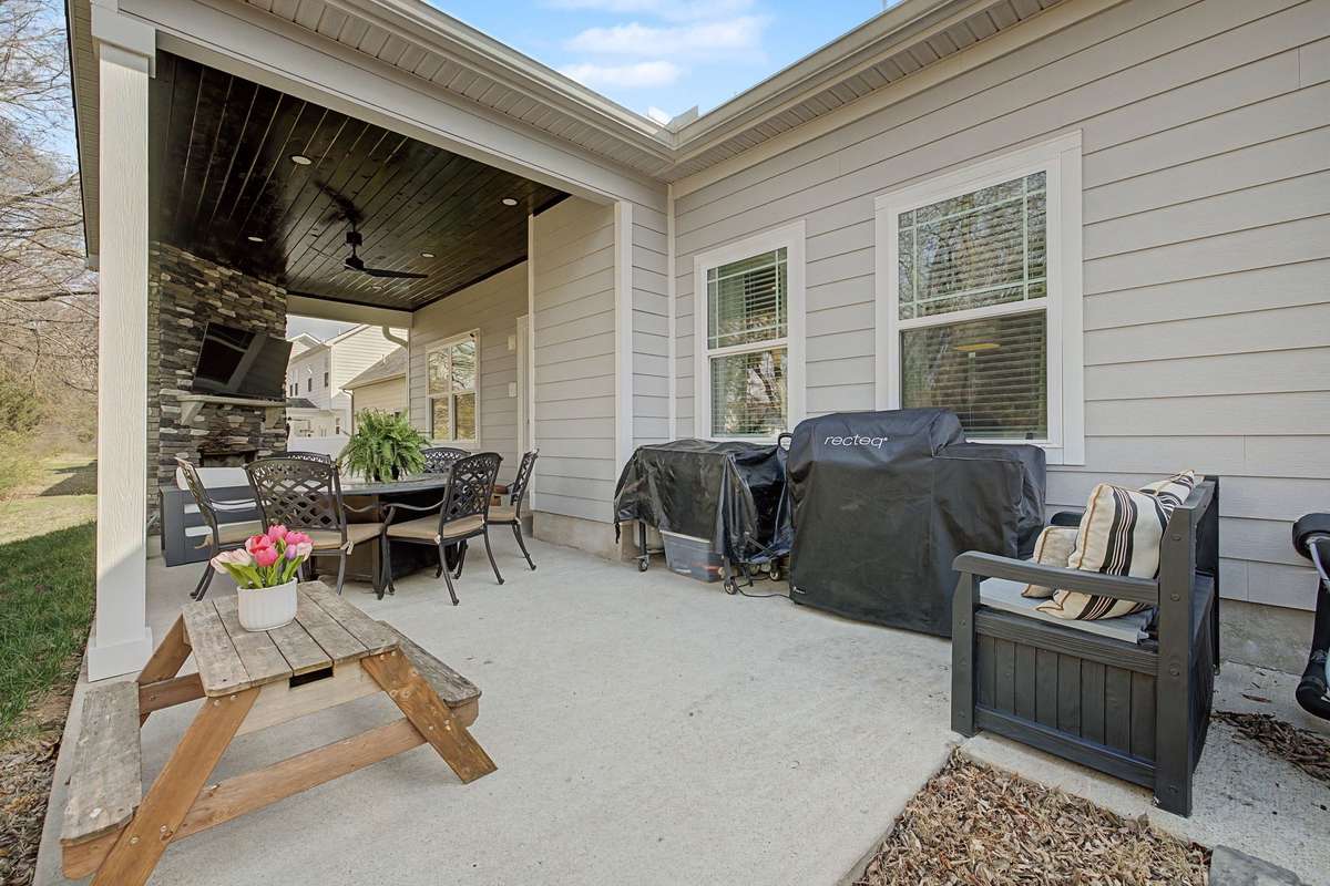 Additional Patio Space for Grilling and more Entertaining Space.