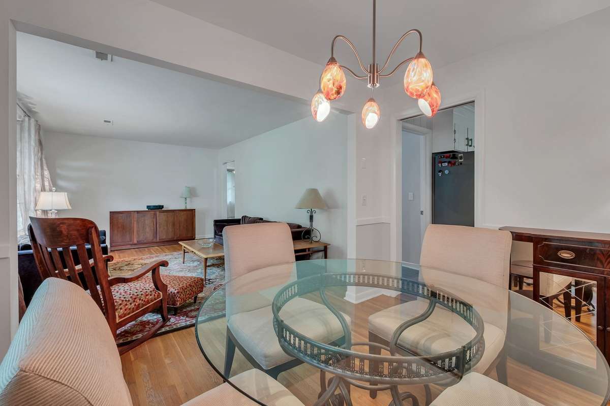 Open Concept Formal Living/Dining Room. Leading into the Kitchen.