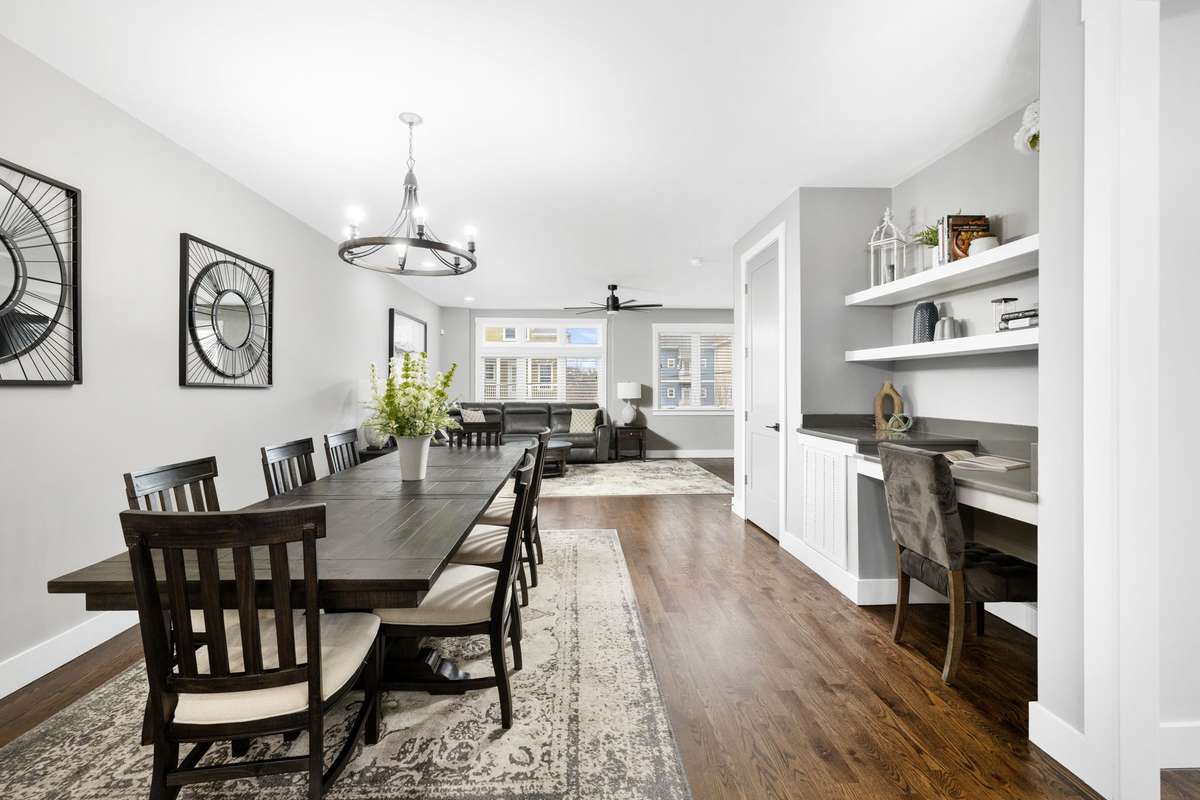 Main floor dining. Furniture is included in price.