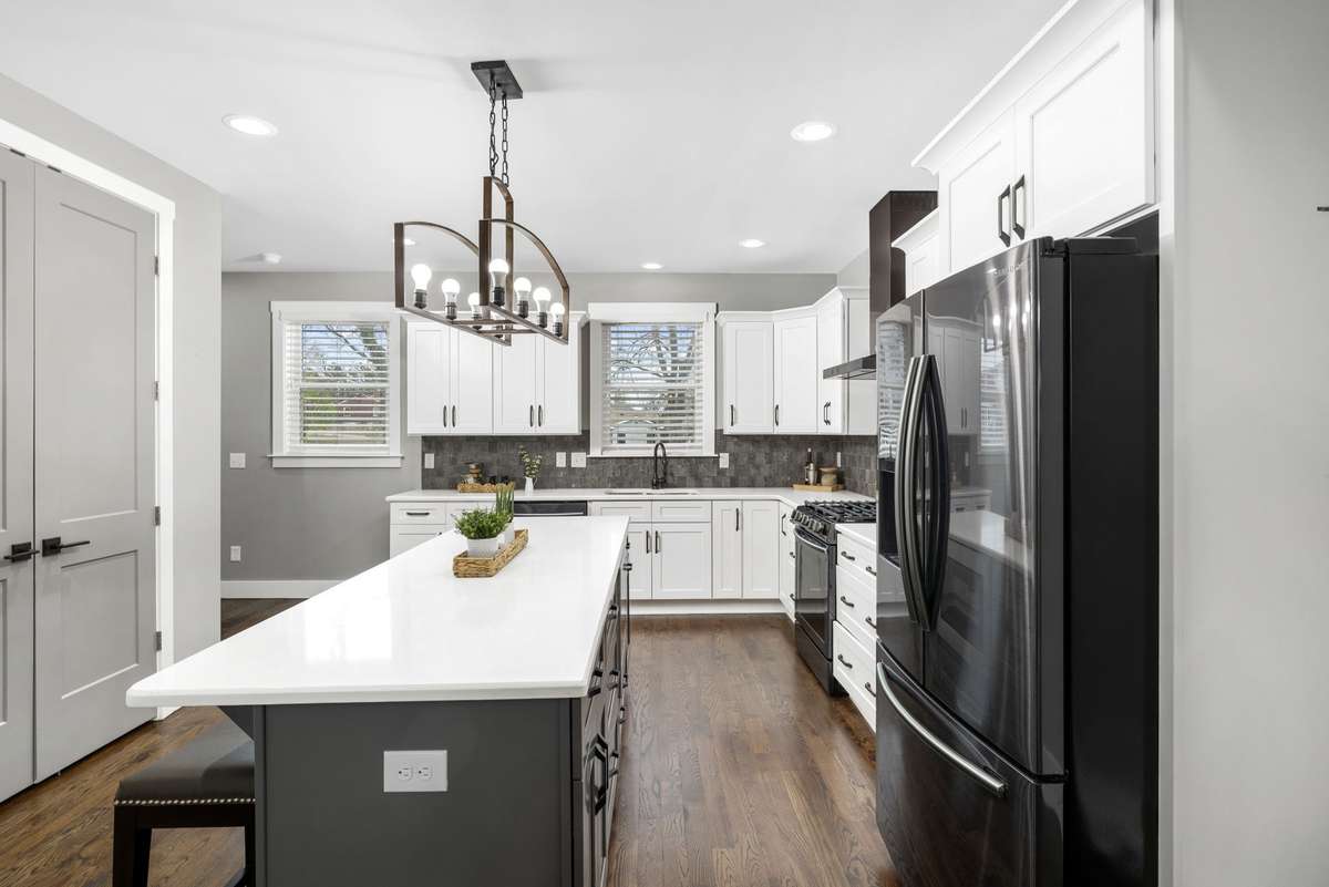 Black stainless appliances stay.