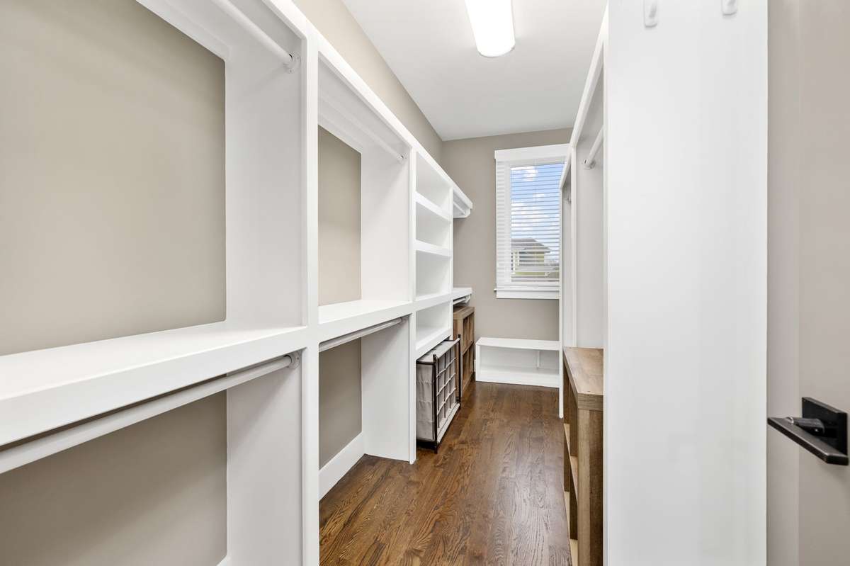 Huge primary closets