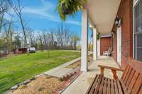 Enjoy a nice cup of coffee on your new front porch!