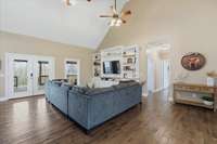 Living Room with built-ins