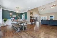 Entry Dining room