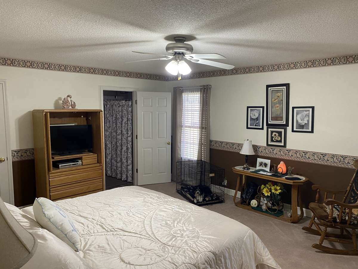 Primary Bedroom on opposite end of house from other bedrooms