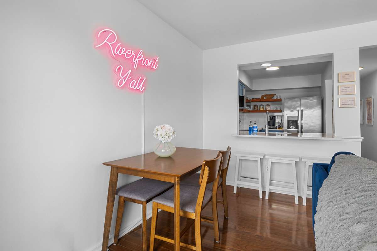 The dining area  and bar area can accommodate many guests at your table!