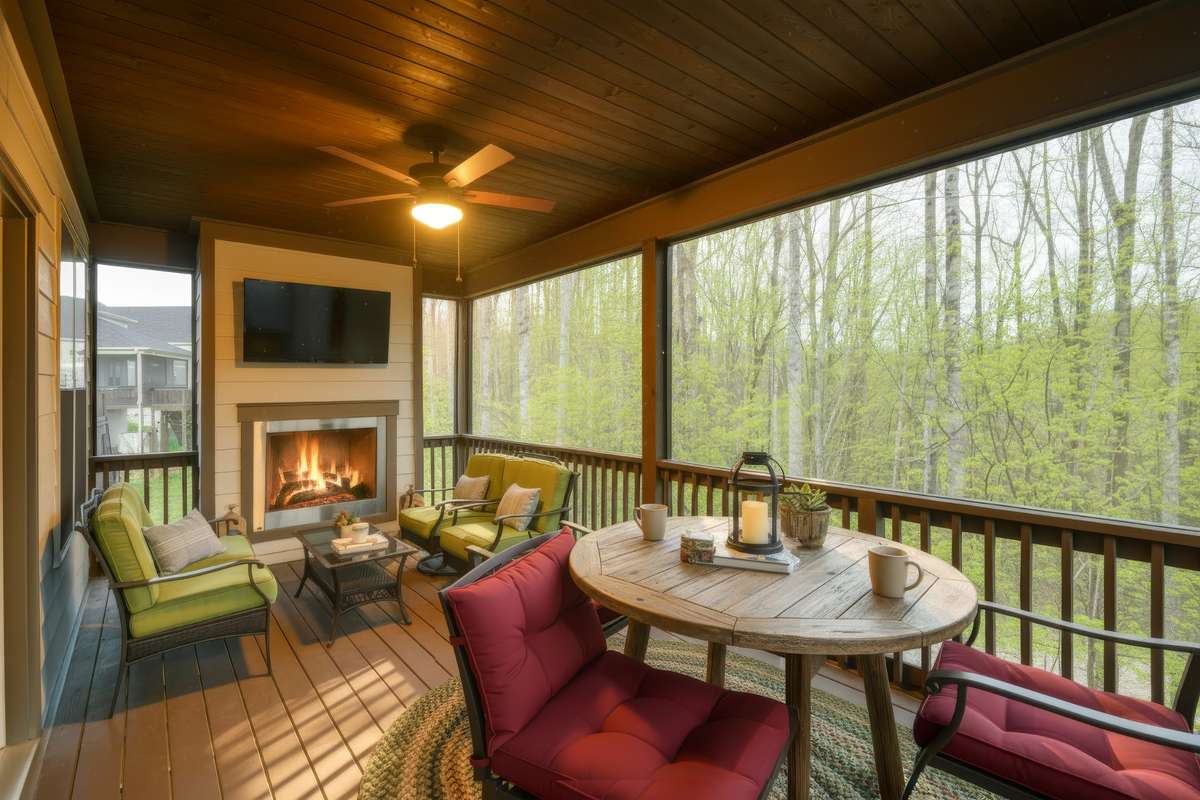 Imagine sipping your morning coffee or ending your day on the lake right here- overlooking the woods.