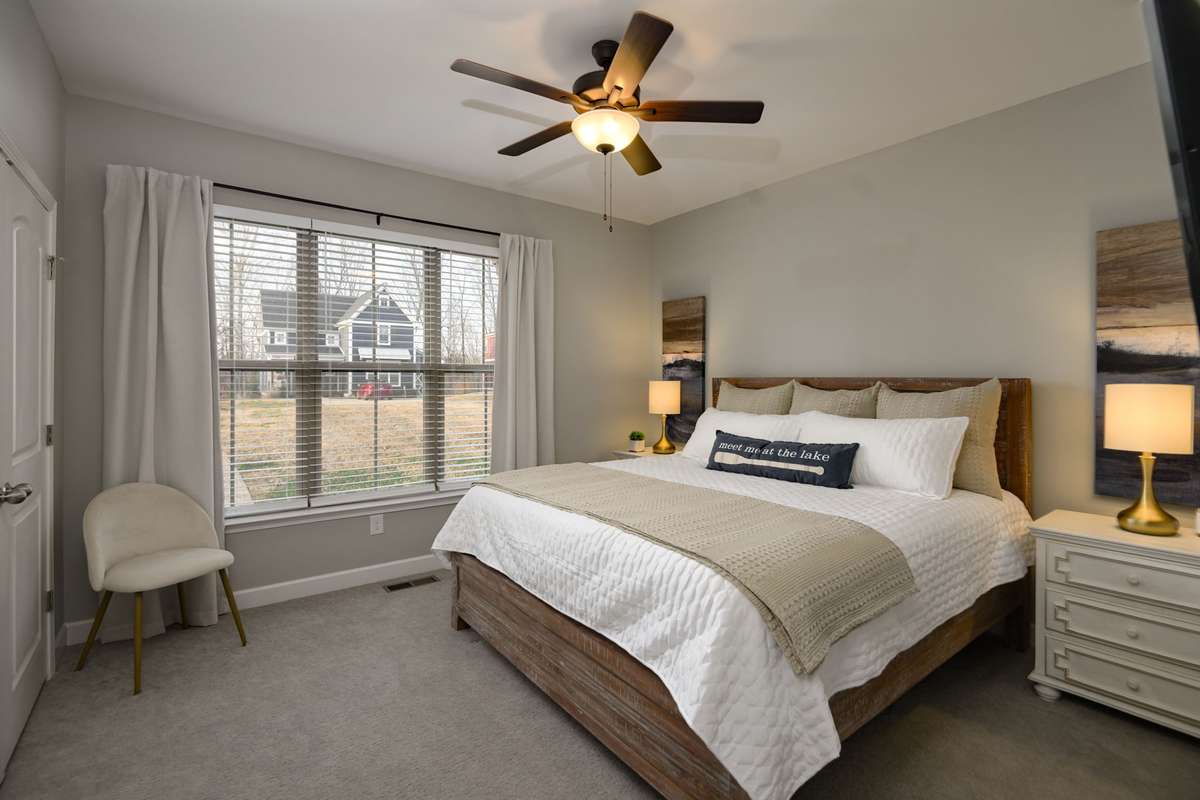 The large main floor guest room