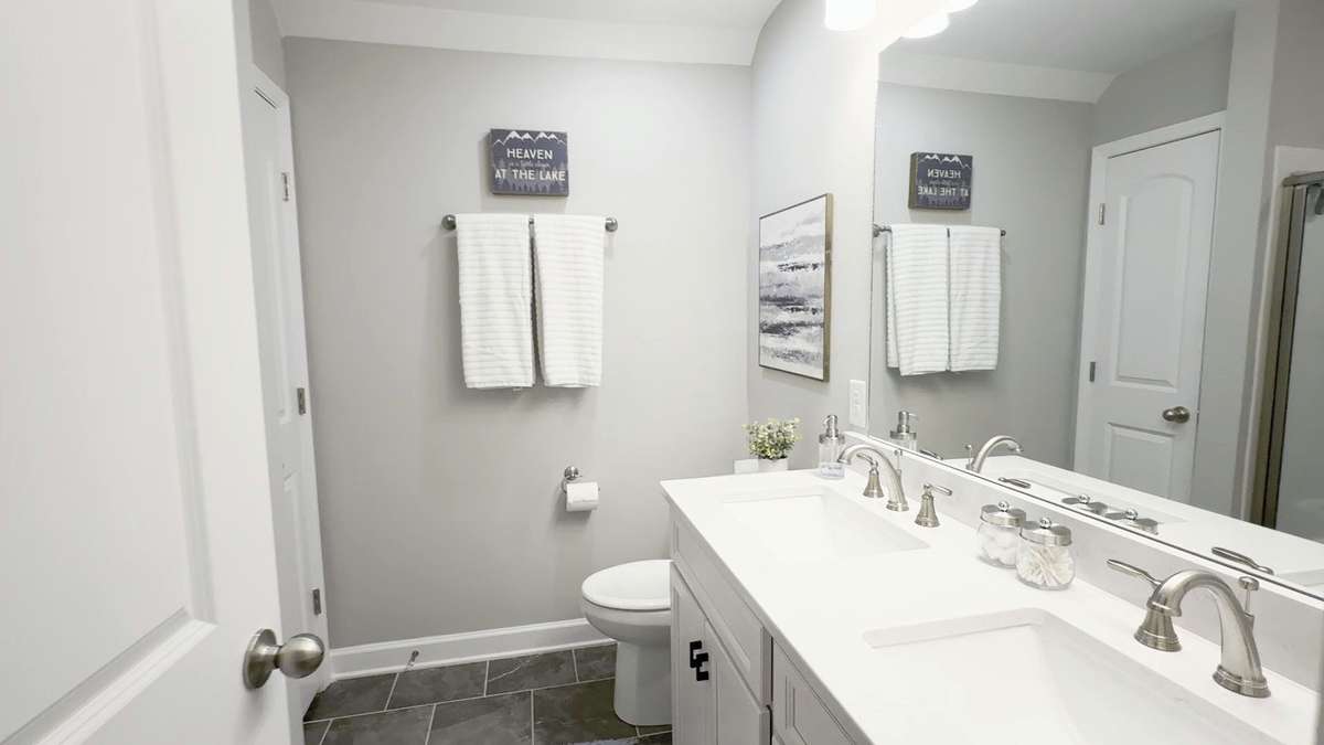 With an en suite bath.