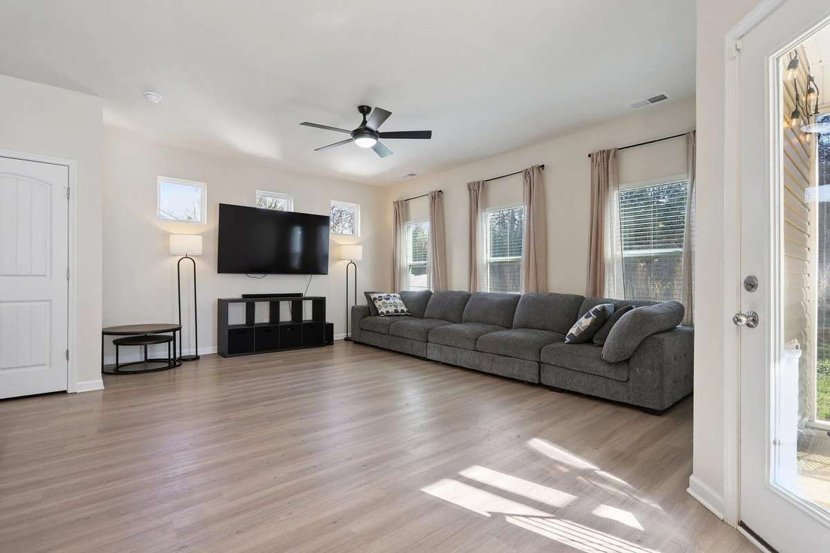 LVP flooring throughout. Large living area that is open to the kitchen. Great natural light.
