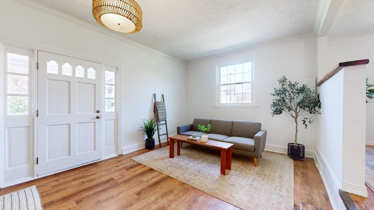 Cozy den with lots of natural light.