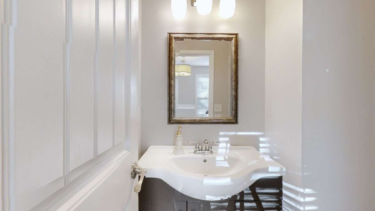 Half Bath in the Extension room.