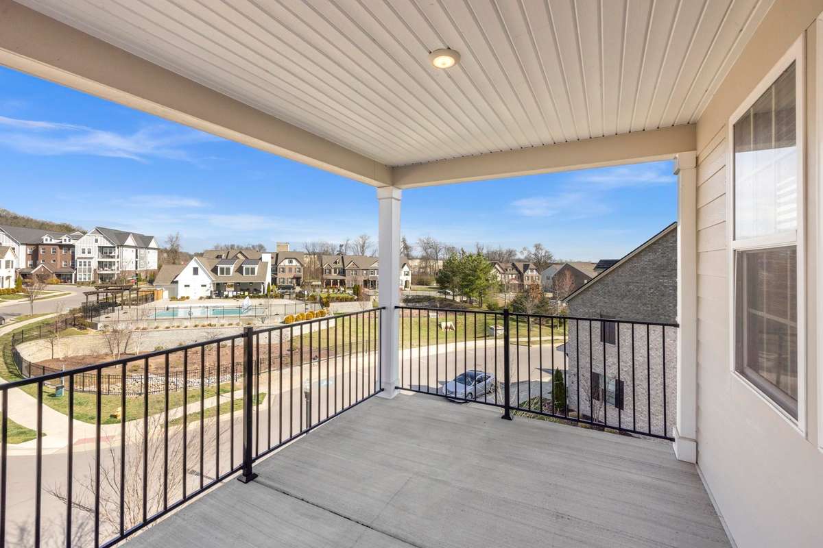 Extra large balcony off the living room