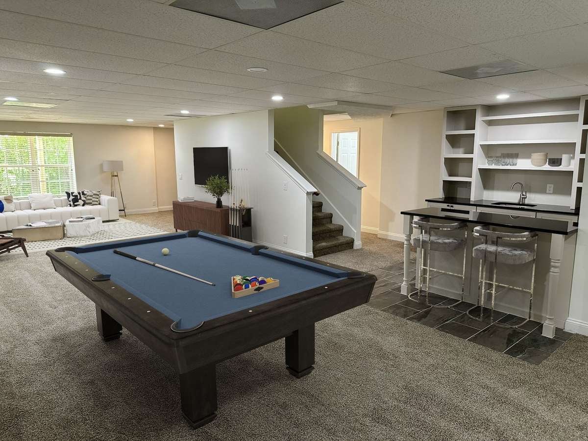 This image has been virtually staged for illustrative purposes. Furniture and decor are not included.