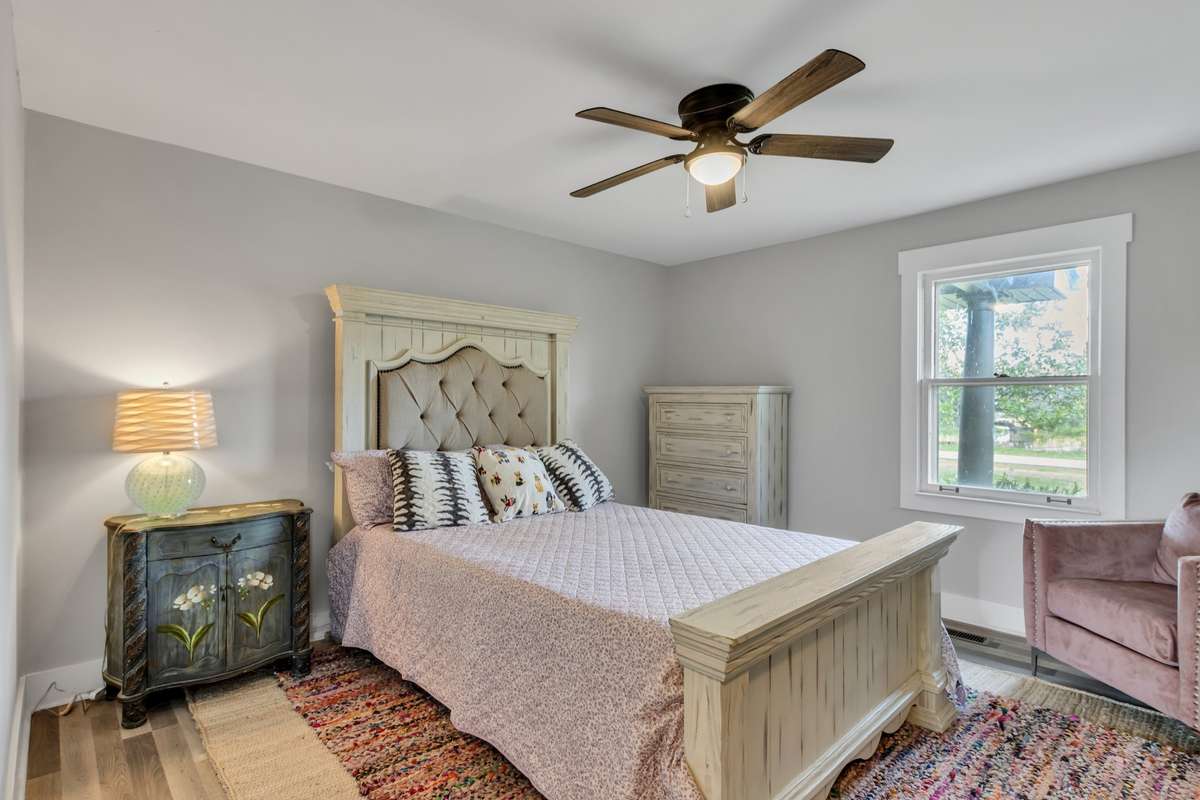 Large windows offer lots of light.