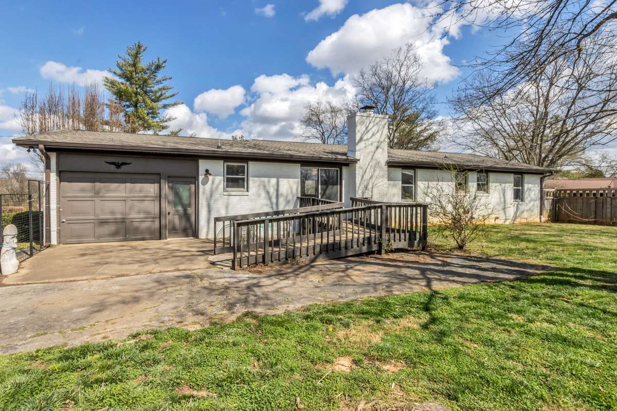 A spacious one car garage and big turn-around make for a large parking area for guests or family cars.