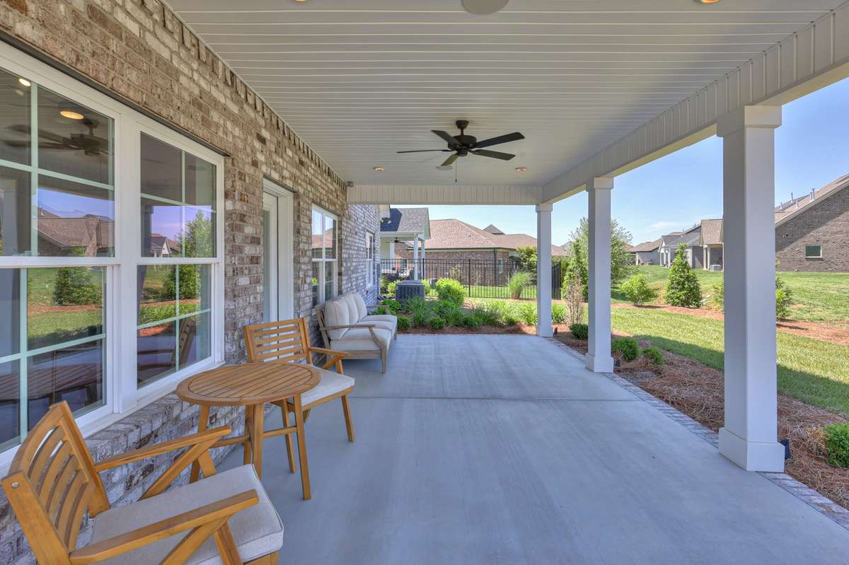 Model Home- Covered Back Porch