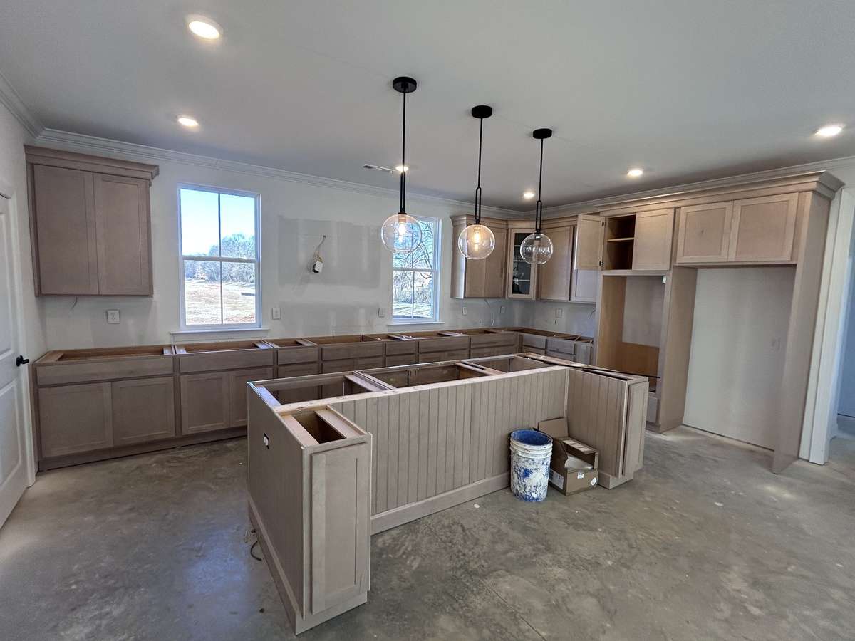 Large kitchen island