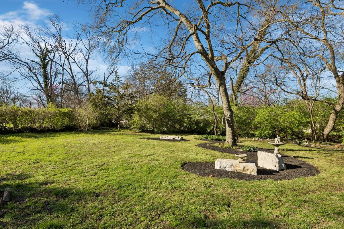 The beautiful private back yard