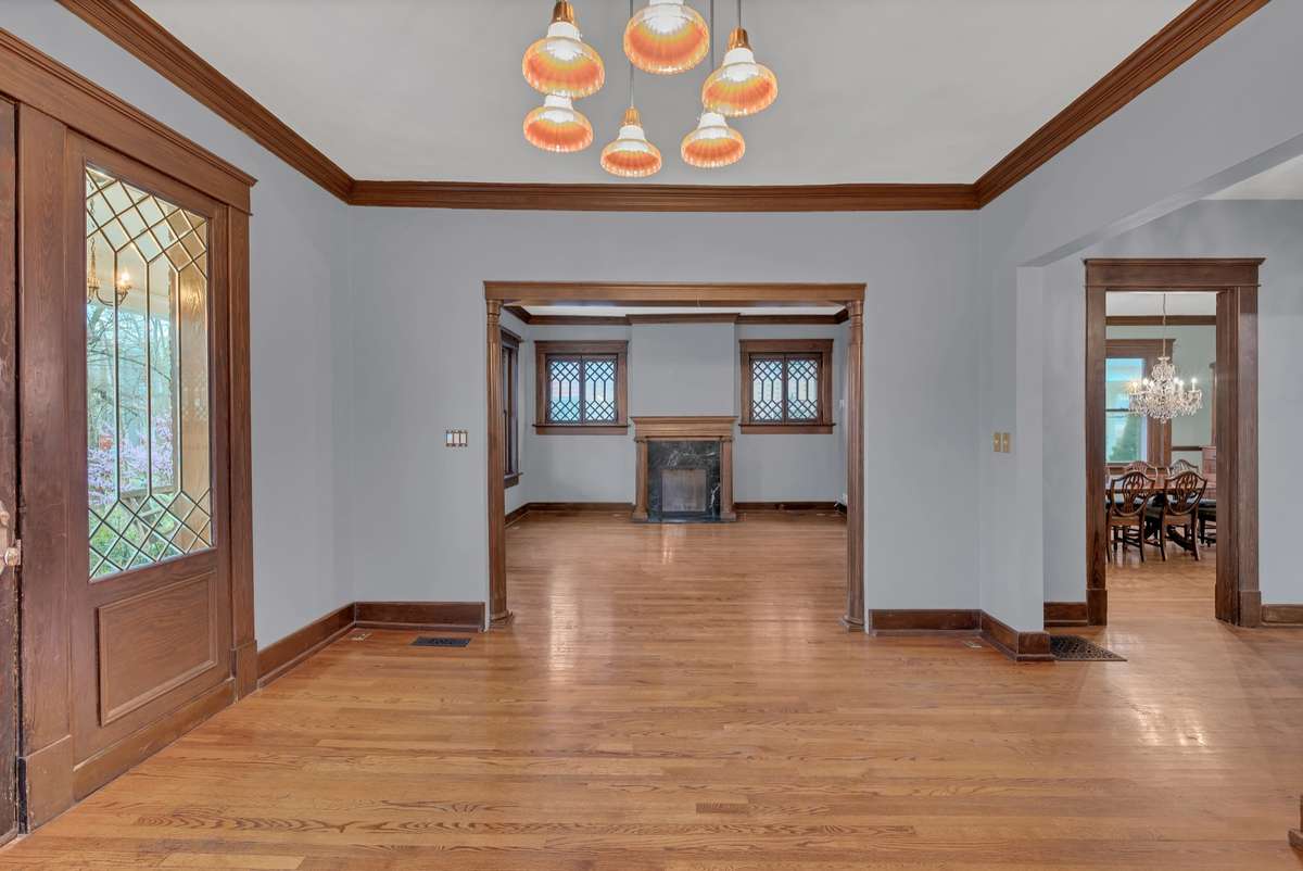 The Entry leads you to the Living Room, Dining Room and the Central Staircase