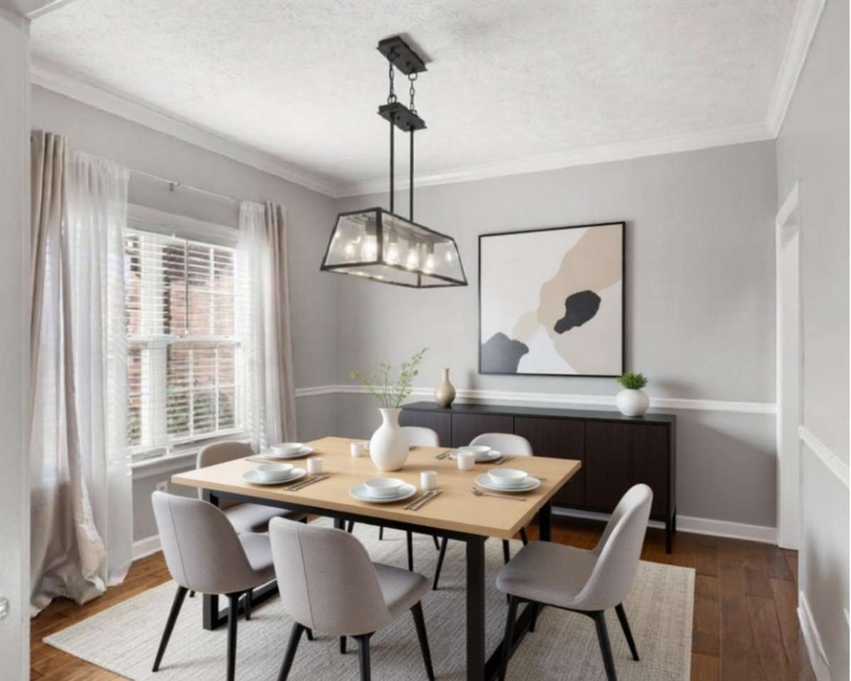 Virtual Staged Dining Room