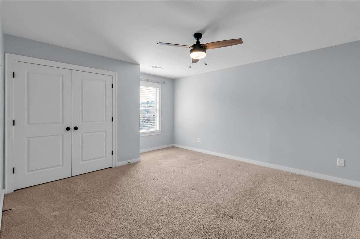 Bedroom 4 with dual closets