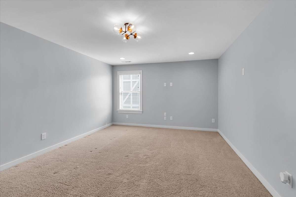 Upstairs bonus room is central to 3 secondary bedrooms