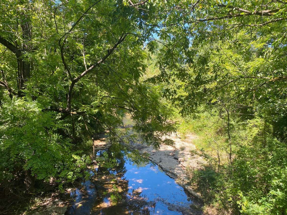 Another view of the creek from the trails.