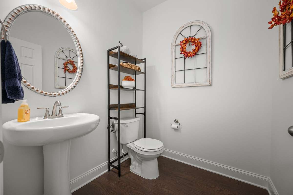 Powder room on main level!