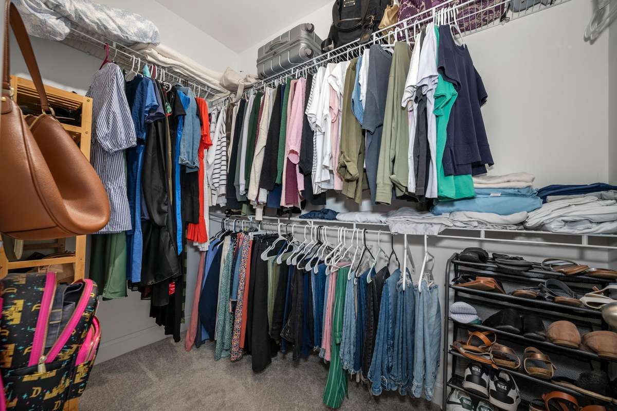 Primary suite walk-in closet!